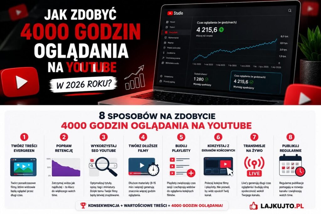 Wie kann man im Jahr 2026 4000 Stunden YouTube-Videostreaming erreichen?