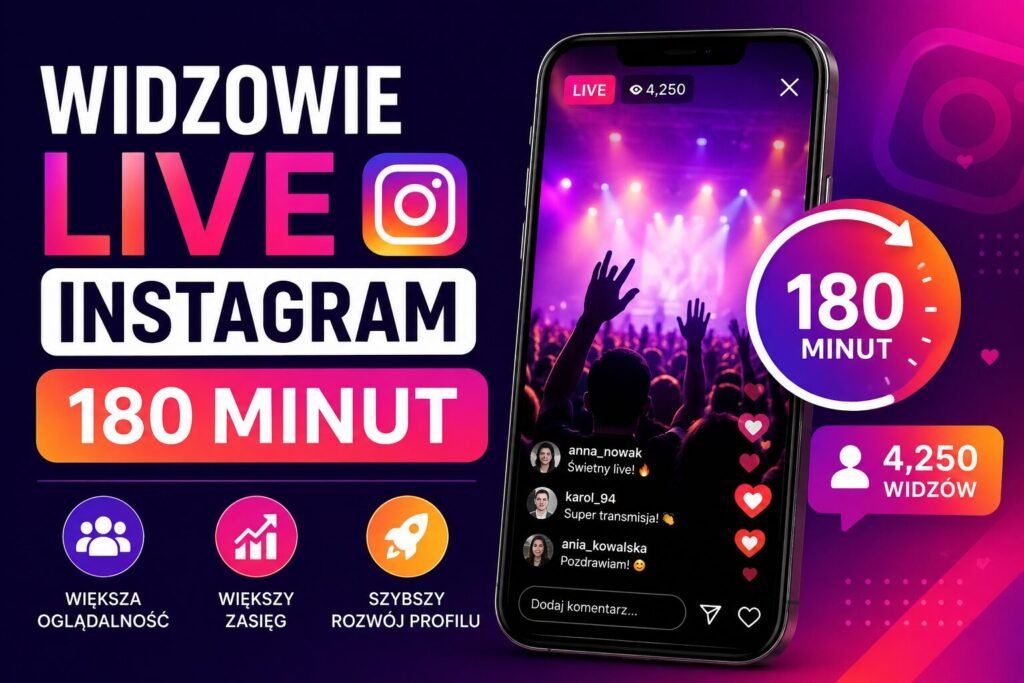 Instagram Live-Zuschauer für 180 Minuten