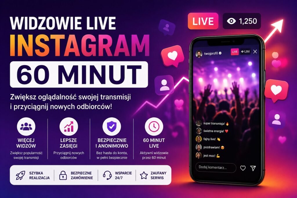 Instagram Live-Zuschauer für 60 Minuten bei JetztLike